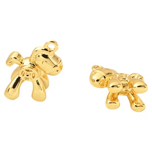 高保铜镀18K金生肖马吊坠手工diy手链瑞兽元宝莲蓬滴溜项链吊饰