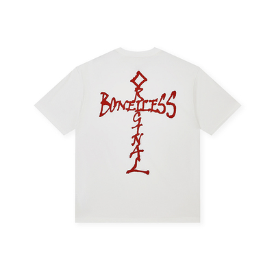 BONELESS涂鸦十字LOGO短袖T恤