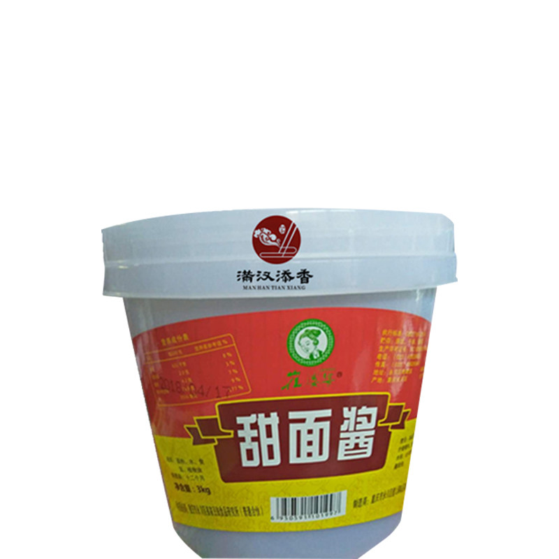 崔婆婆甜面酱6斤商用桶装炸酱面北京烤鸭武汉黑鸭鸭脖蘸酱调料