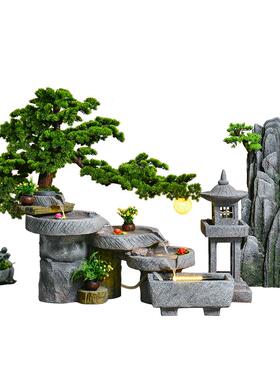 流水摆件循环水庭院花园办公室