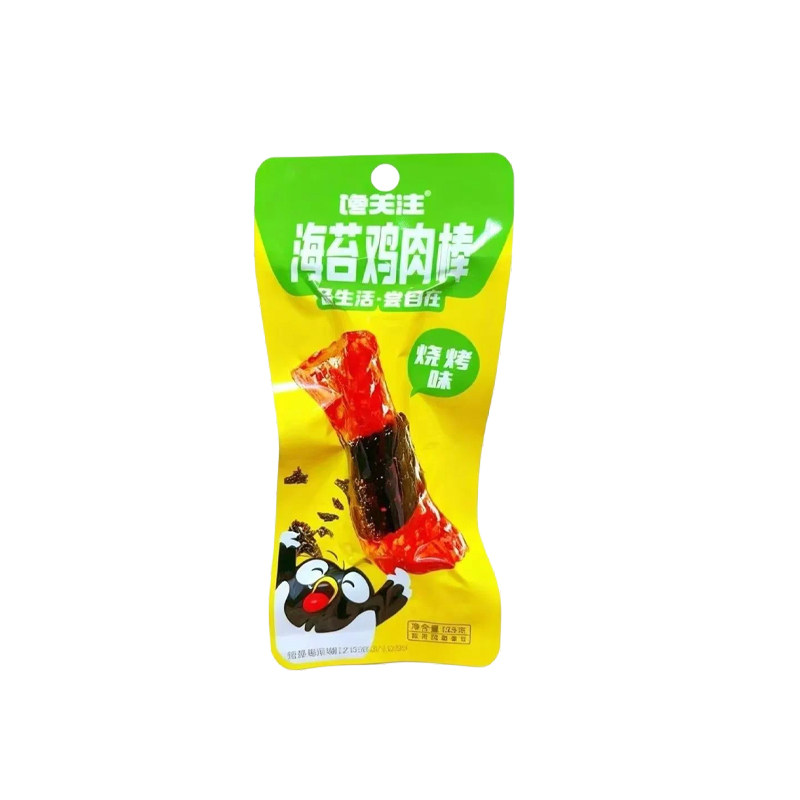 馋关注香辣烧烤味海苔鸡肉卷