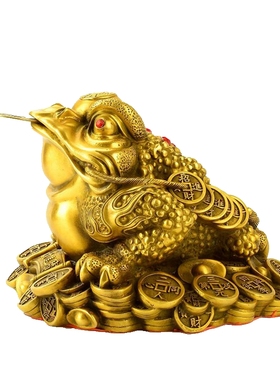 纯铜家居客厅金蝉开业礼品中式