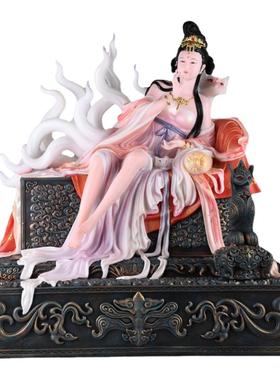 九尾美女神像胡家教主装饰摆件