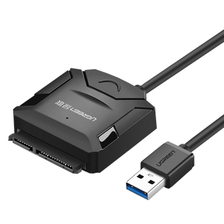 绿联sata转usb3.0硬盘转接线易驱线外置接口2.5/3.5英寸老式台式