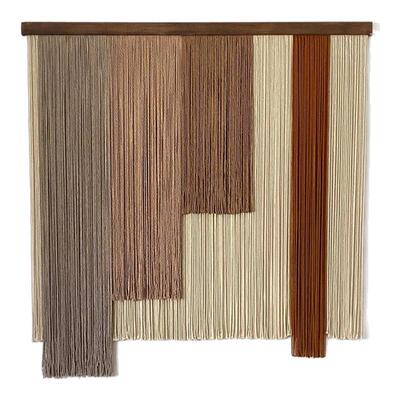 北欧几何图案编织挂毯床头墙面装饰民宿样板复古ins流苏家居壁挂