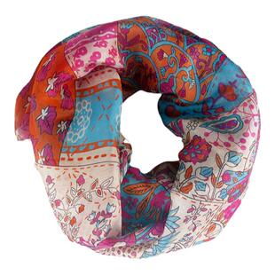 桑蚕丝围脖女新款2025百搭领圈保暖花色春秋冬季护颈椎真丝脖套