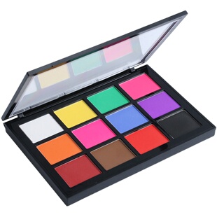 舞台妆彩色眼影盘12色化妆师专用演出多色眼影影楼专业卡梅拉彩妆