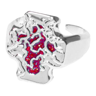 LosingBargain十字戒指开口戒