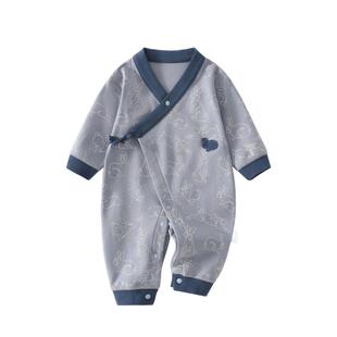 新生婴儿衣服春秋连体衣a类纯棉小月龄宝宝秋冬打底哈衣男初生59