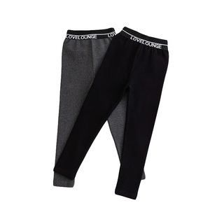 好品质冬款女童加绒加厚保暖休闲长裤高弹力纯棉百搭修身打底裤子