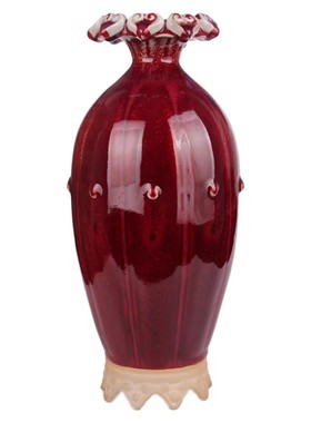 禹州神垕钧瓷礼品国礼窑变花瓶晓峰窑煤柴混烧工艺品客厅摆件中式