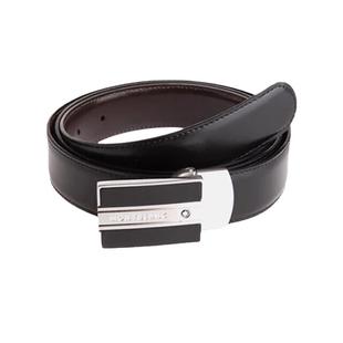 【自营】MONTBLANC万宝龙男士商务休闲皮带板扣双面腰带128136