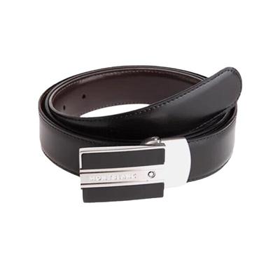 万宝龙男士双面板扣商务休闲腰带