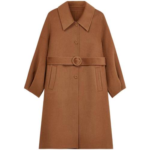 【限定系列】EXCEPTION例外春秋款绵羊毛翻领毛呢大衣外套