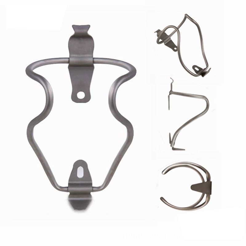 钛合金水壶架超轻自行车山地克钛车水杯空心管折叠约架20公路