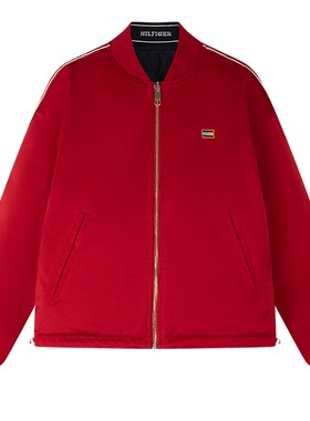 Tommy女装双面穿轻薄棒球棉服