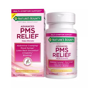 保税仓 美国Natures Bounty自然之宝经前健康PMS胶囊60粒月舒瓶