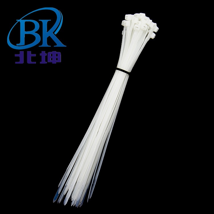 北坤塑料批发尼龙扎带4*200MM环保新料束线带 捆绑扎线带