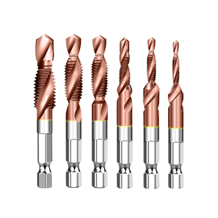 钻攻打孔一体三合一复合丝攻丝锥带钻头自攻不锈钢机用开攻牙螺丝