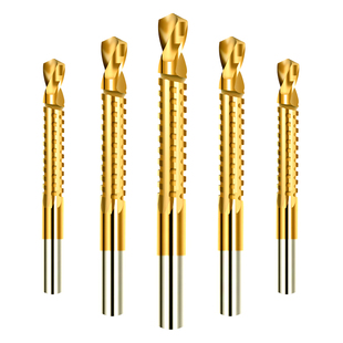 手电钻钻头麻花钻4套装5高速钢6木工8mm多功能金属扩打孔拉槽锯齿