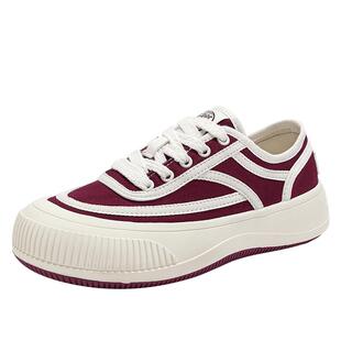 feiyue/飞跃帆布鞋女2026秋季款简约百搭休闲鞋厚底增高女鞋962