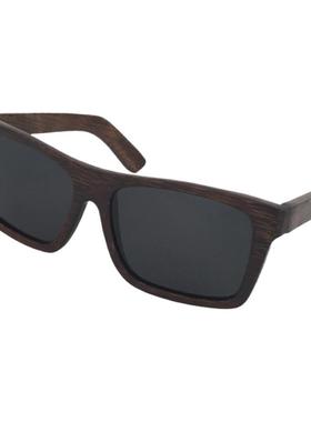 墨镜男士黑色竹子方形大框太阳镜