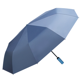 红叶全自动雨伞大号防风商务伞黑胶防晒双龙骨折叠便携晴雨两用伞