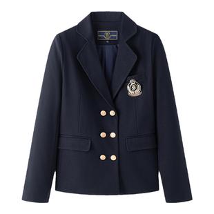 东京岁时记JK西装外套制服学院风西服春季校供气质双排扣女小个子