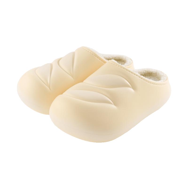 维动法棍棉拖鞋秋冬新款男女情侣外穿厚底防滑家居保暖毛绒面包鞋