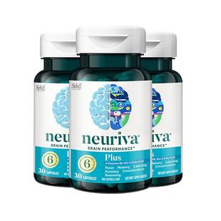 【自营】Neuriva脑动力plus强补脑磷脂成人DHA中老年学习记忆3瓶