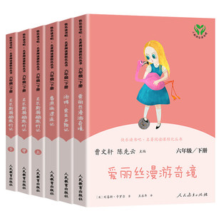 人教版鲁滨逊漂流记原著正版六年级必下册课外书读爱丽丝漫游奇境尼尔斯骑鹅旅行记汤姆索亚历险记完整人民教育出版社新华书店
