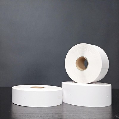 空白加厚可撕圆角直角合格证吊牌价格铜版纸打印纸服装卷筒商标