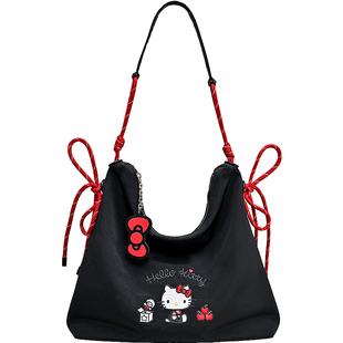 TOUTOUhellokitty三丽鸥凯蒂猫哈喽kt帆布包大容量轻便出游托特包