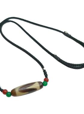 三眼九眼挂绳藏式玛瑙