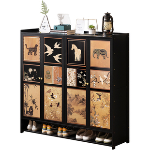 鞋柜家用门口入户收纳柜一体靠墙走廊鞋架子多层2025新款爆款高档