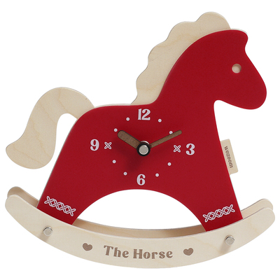 摇摆小马创意时钟装饰摆件