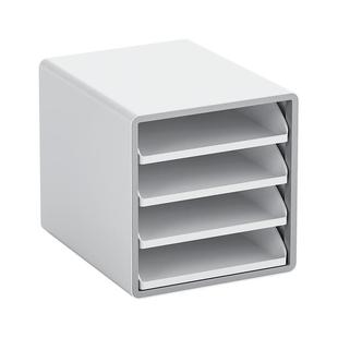 桌面收纳盒抽屉式办公室多层文具资料工位整理柜子a4纸文件置物架