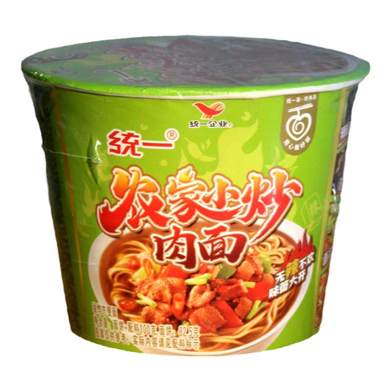 统一农家小炒肉味方便面桶装
