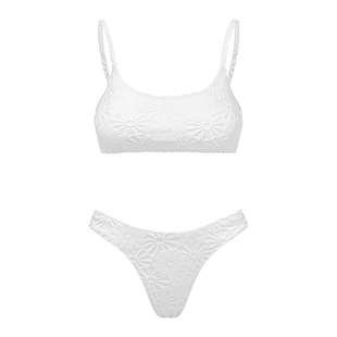 Yukari swim2025新款夏分体泳衣小胸聚拢比基尼平角海边度假泳装