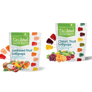 Dr.john's儿童零食水果维生素C木糖醇棒棒糖VC糖果