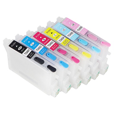 原装品质适用EPSON爱普生T0491墨盒R210 R230 R310 R350 RX510 RX630 RX650彩色六色喷墨打印机连供T0496墨盒