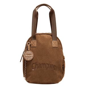 Champion冠军单肩包2026春新款男女情侣时尚灯芯绒手提双肩背包潮