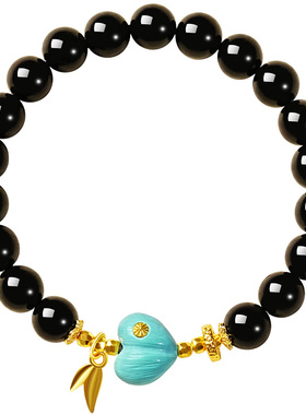 宫里上新正品天然黑檀木手串