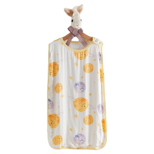 纳多果宝宝睡袋纱布睡衣无袖背心新生儿童睡觉防踢被婴儿夏季薄款