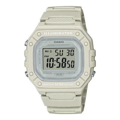 卡西欧学生手表女款复古小方块儿童电子表运动防水男士W-218HC-8A