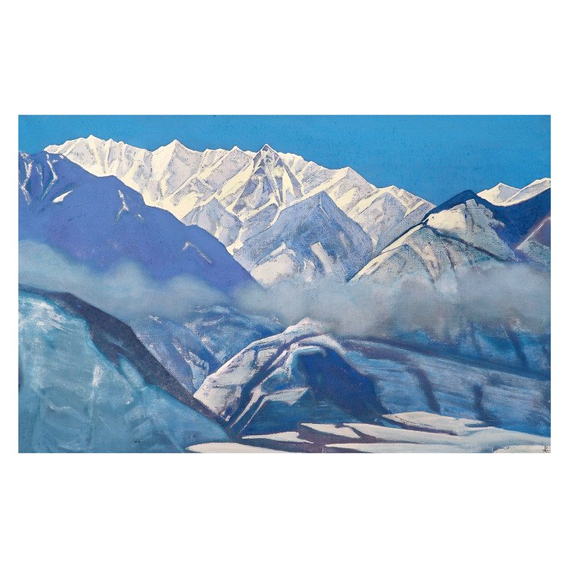 俄罗斯 尼古拉斯 罗瑞克 Nicholas Roerich 抽象油画风景打印素材
