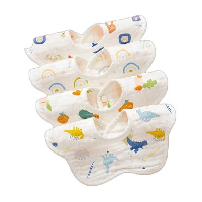 爱贝迪拉纯棉纱布围嘴垫幼儿用品