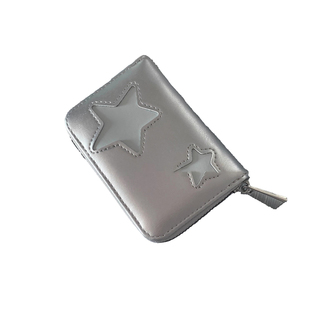 创意星星卡包女质感韩系多功能拉链钱包大容量精致学生证件收纳包
