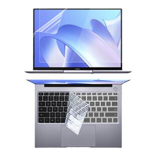 适用2023款华为MateBook14笔记本屏幕保护膜KLVG-16键盘防尘套键位套14英寸电脑屏幕防窥膜KLVD-WFE9钢化膜膜