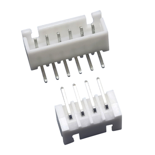 XH2.54mm间距TJC3弯针座子2P3P4P5P14P15P16P弯脚带挡板插座米黄